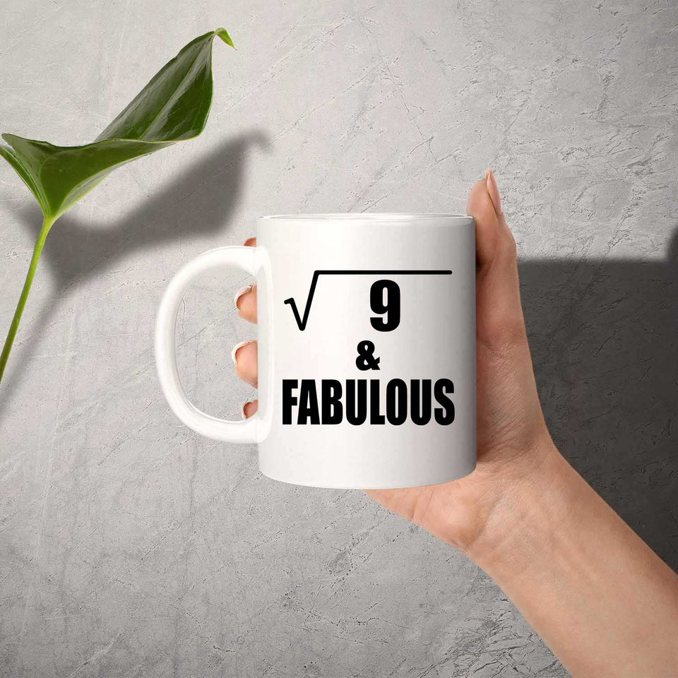 3rd Birthday Square Root of 9 & Fabulous - 11oz Coffee Mug