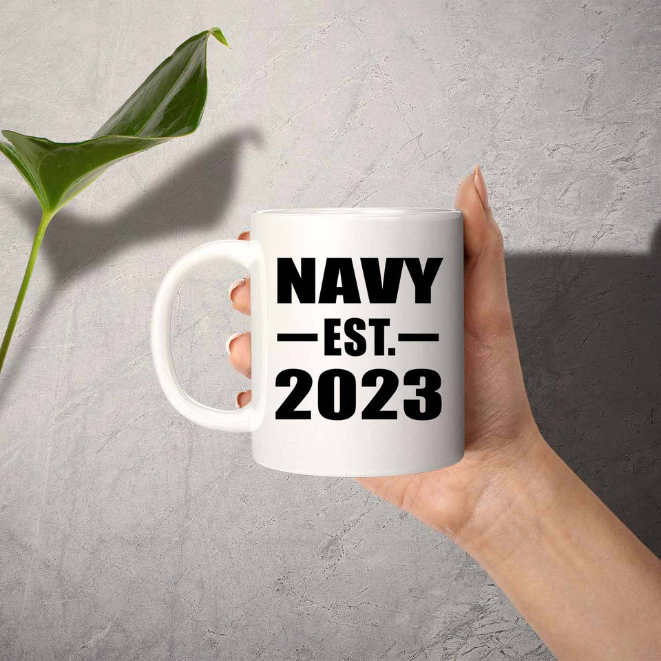 Navy Established EST. 2023 - 11oz Coffee Mug