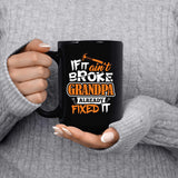 If It Ain't Broke, Grandpa Already Fixed It - 15 Oz Coffee Mug Black