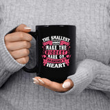 The Smallest Hands Make The Biggest Mark On Grandma's Heart - 15 Oz Coffee Mug Black