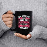 The Smallest Hands Make The Biggest Mark On Mom's Heart - 15 Oz Coffee Mug Black