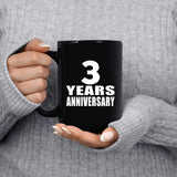 3rd Anniversary 3 Years - 15 Oz Coffee Mug Black