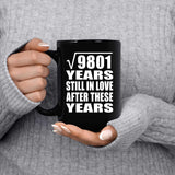 99th Anniversary Square Root of 9801 Years Still In Love - 15oz Coffee Mug Black
