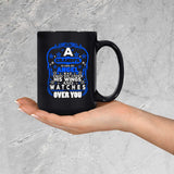 Grandpa Is Like An Angel Takes You Under His Wings - 15 Oz Coffee Mug Black