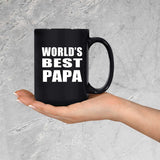 World's Best Papa (Grandpa) - 15 Oz Coffee Mug Black