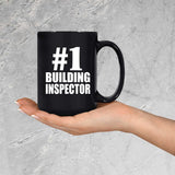 Number One #1 Building Inspector - 15 Oz Coffee Mug Black