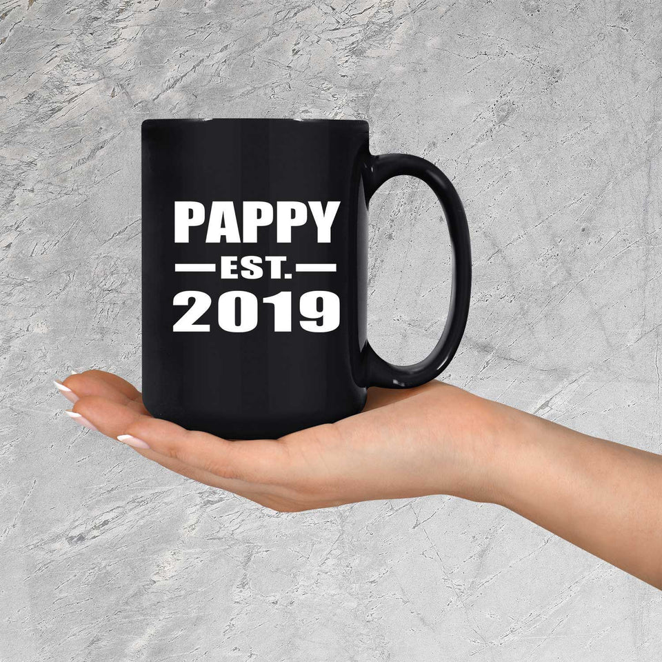 Pappy Established EST. 2019 - 15oz Coffee Mug Black