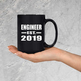 Engineer Established EST. 2019 - 15oz Coffee Mug Black