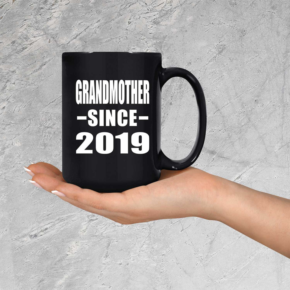 Grandmother Since 2019 - 15oz Coffee Mug Black