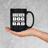 Drever Dog Dad - 15oz Coffee Mug Black