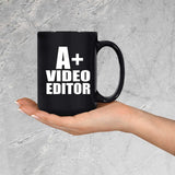 A+ Video Editor - 15oz Coffee Mug Black