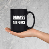 Badass Air Force - 15oz Coffee Mug Black