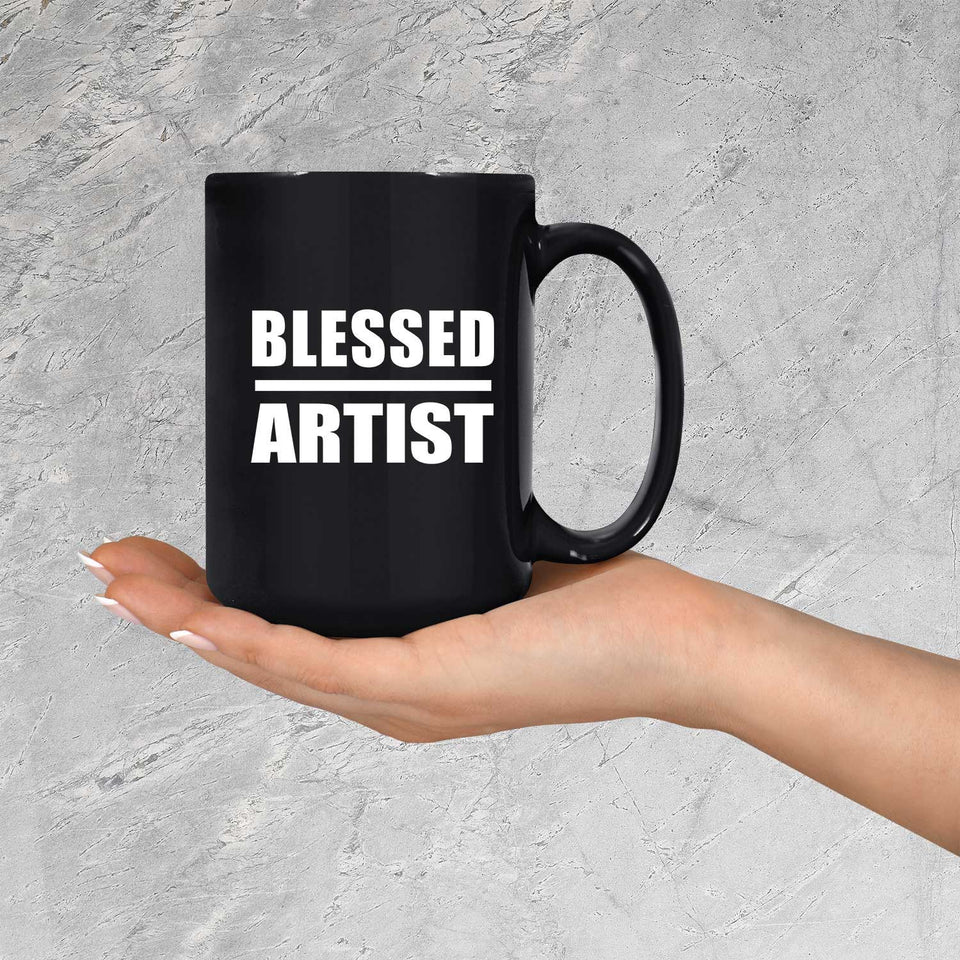 Blessed Artist - 15oz Coffee Mug Black