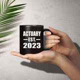 Actuary Established EST. 2023 - 11oz Coffee Mug Black