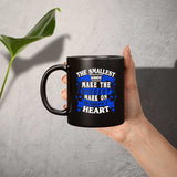 The Smallest Hands Make The Biggest Mark On Grandpa's Heart - 11 Oz Coffee Mug Black