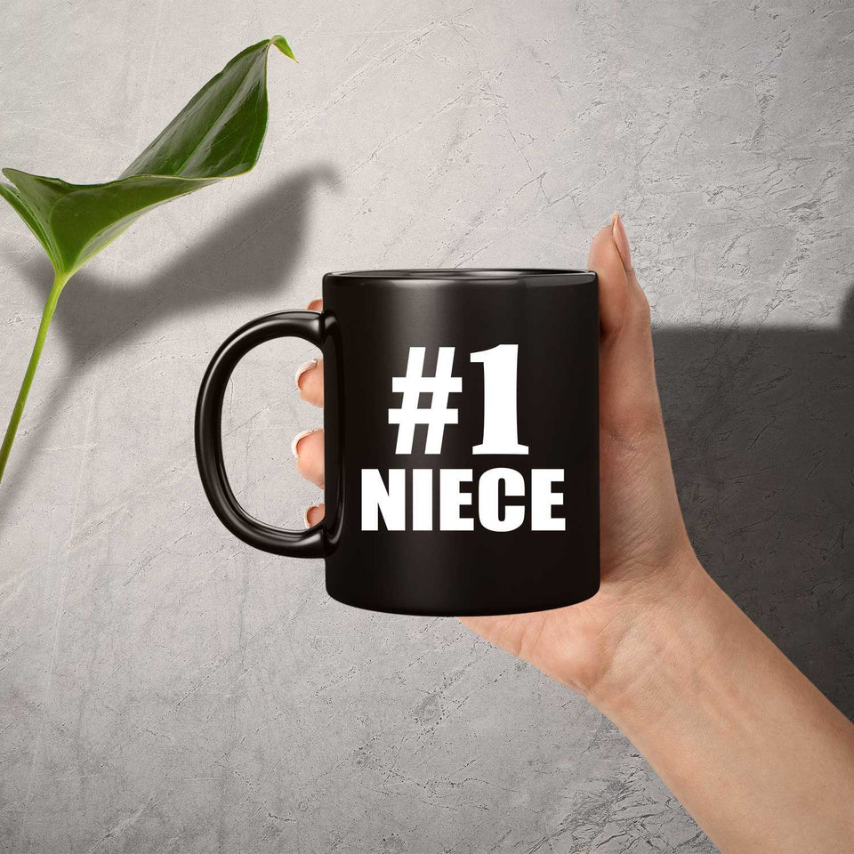 Number One #1 Niece - 11 Oz Coffee Mug Black