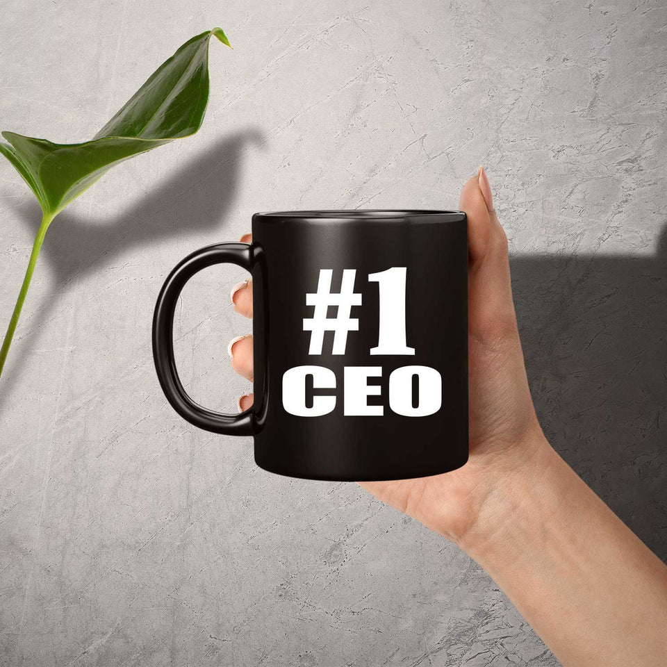 Number One #1 CEO - 11 Oz Coffee Mug Black