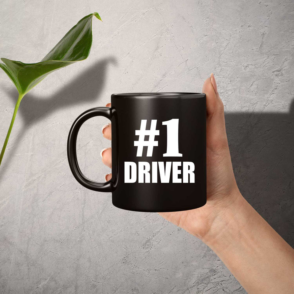 Number One #1 Driver - 11 Oz Coffee Mug Black