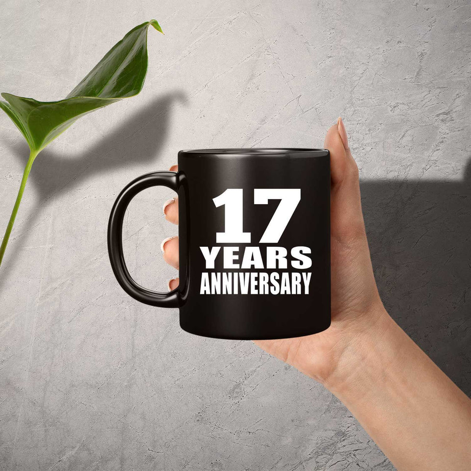17th Anniversary 17 Years - 11 Oz Coffee Mug Black