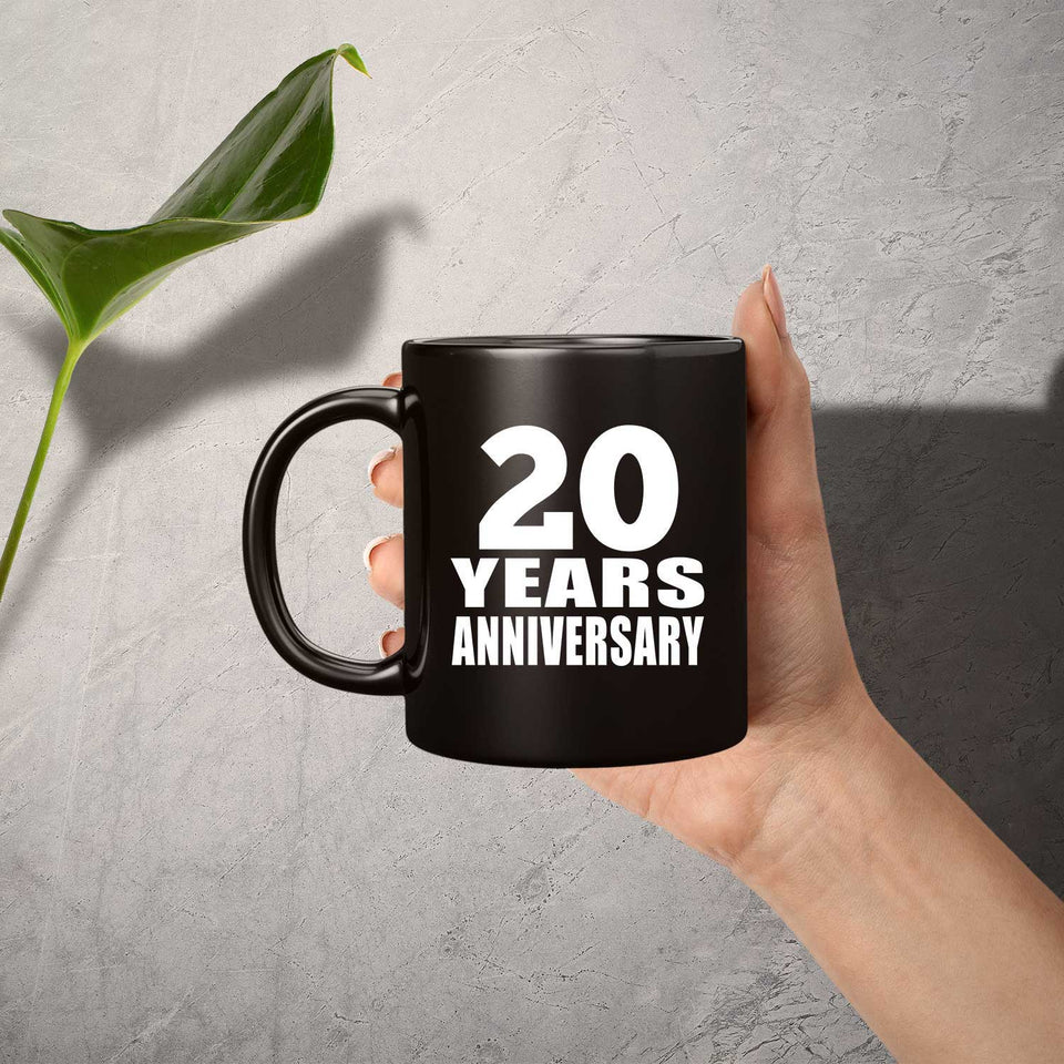 20th Anniversary 20 Years - 11 Oz Coffee Mug Black