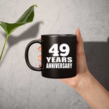 49th Anniversary 49 Years - 11 Oz Coffee Mug Black