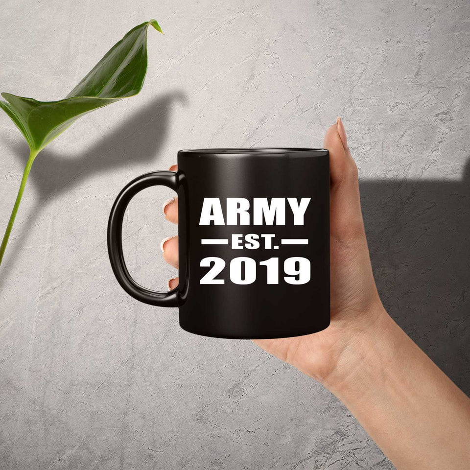 Army Established EST. 2019 - 11oz Coffee Mug Black