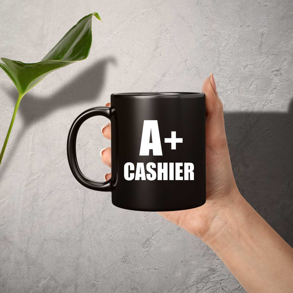 A+ Cashier - 11oz Coffee Mug Black