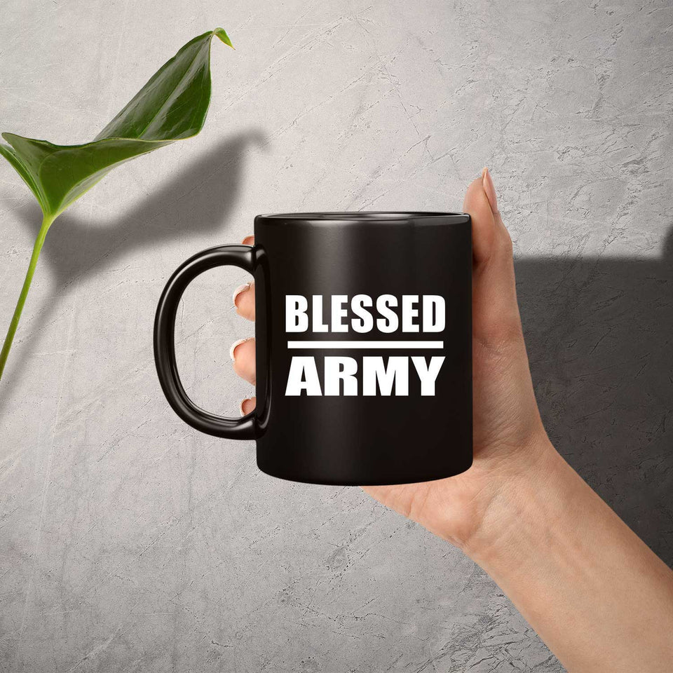 Blessed Army - 11oz Coffee Mug Black