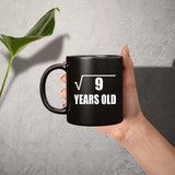 3rd Birthday Square Root of 9 Years Old - 11oz Coffee Mug Black