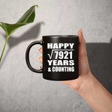 Happy 89th Anniversary Square Root of 7921 Years & Counting - 11oz Coffee Mug Black