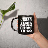 83rd Anniversary Square Root of 6889 Years Lifetime To Go - 11oz Coffee Mug Black