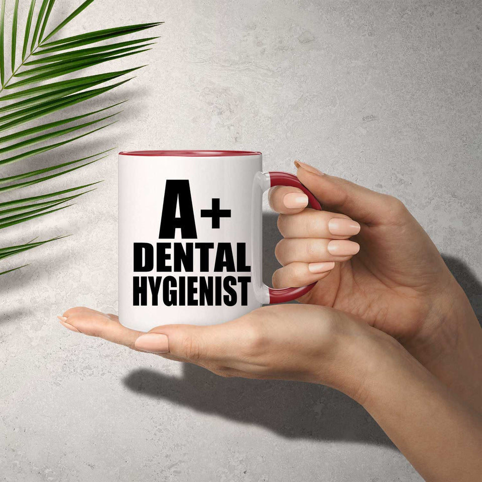 A+ Dental Hygienist - 11oz Accent Mug Red