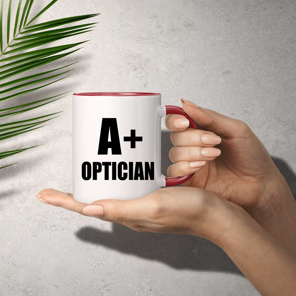 A+ Optician - 11oz Accent Mug Red