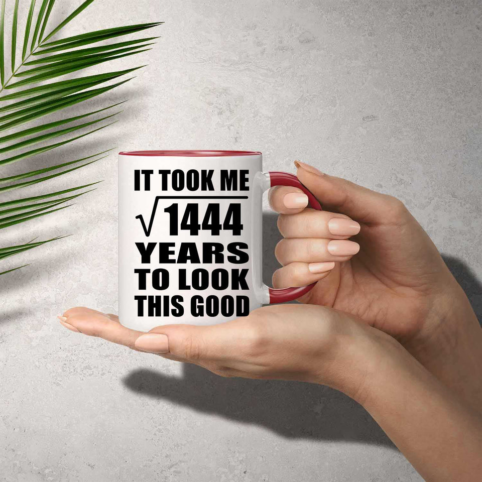 38th Birthday Took Square Root of 1444 Years To Look Good - 11oz Accent Mug Red