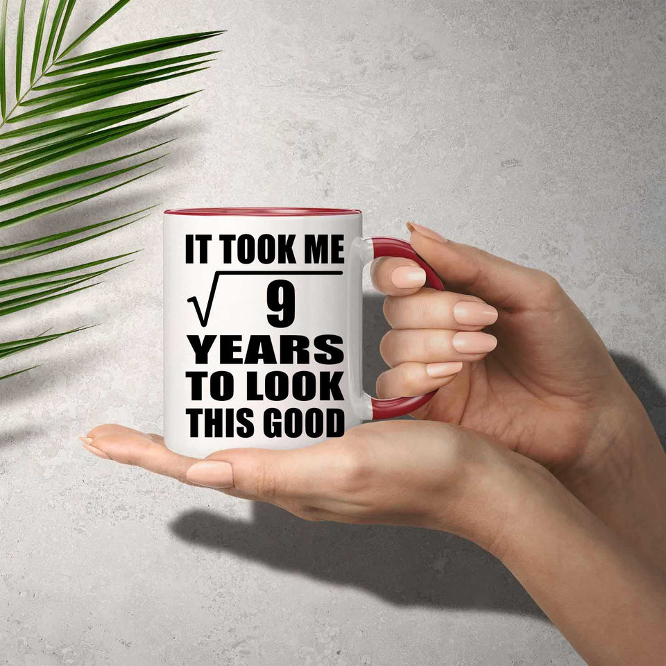 3rd Birthday Took Square Root of 9 Years To Look Good - 11oz Accent Mug Red