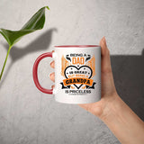 Being A Dad Is Great But Being A Grandpa is Priceless - 11oz Accent Mug Red