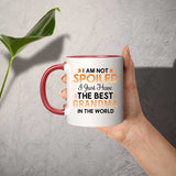 I Am Not Spoiled I Just Have The Best Grandma In The World - 11oz Accent Mug Red