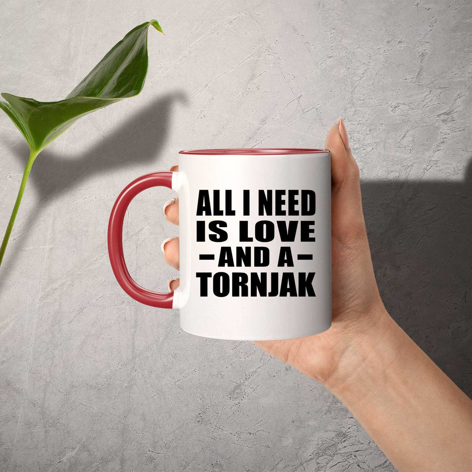 All I Need Is Love And A Tornjak - 11oz Accent Mug Red