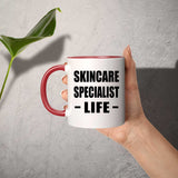 Skincare Specialist Life - 11oz Accent Mug Red