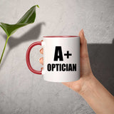 A+ Optician - 11oz Accent Mug Red