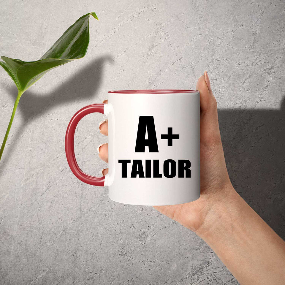 A+ Tailor - 11oz Accent Mug Red
