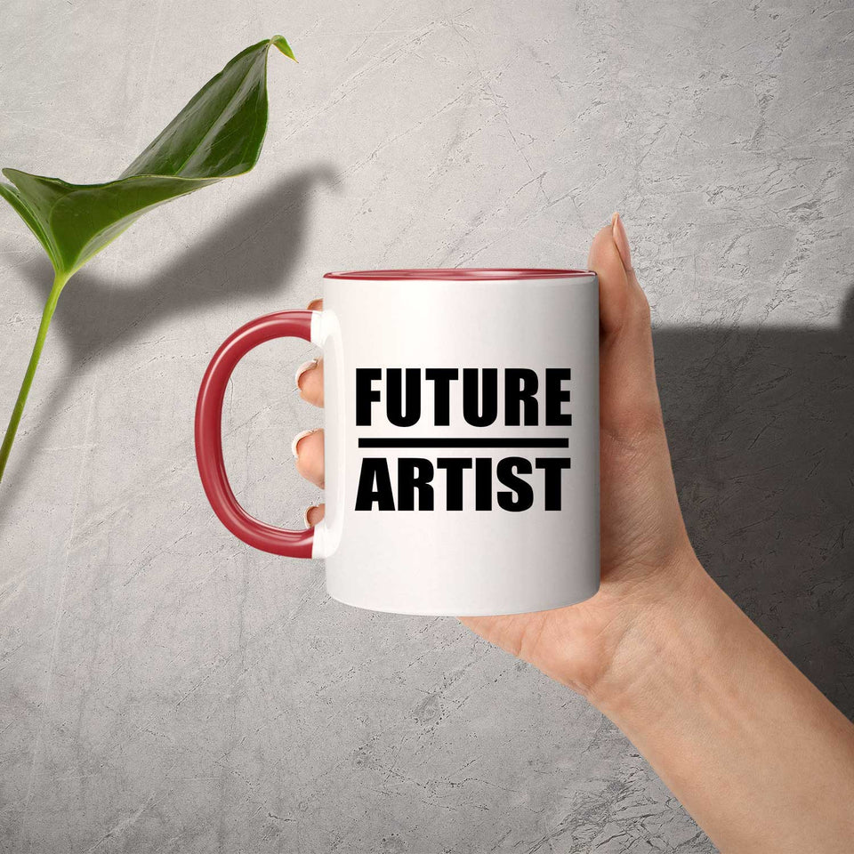 Future Artist - 11oz Accent Mug Red