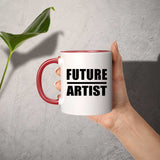 Future Artist - 11oz Accent Mug Red