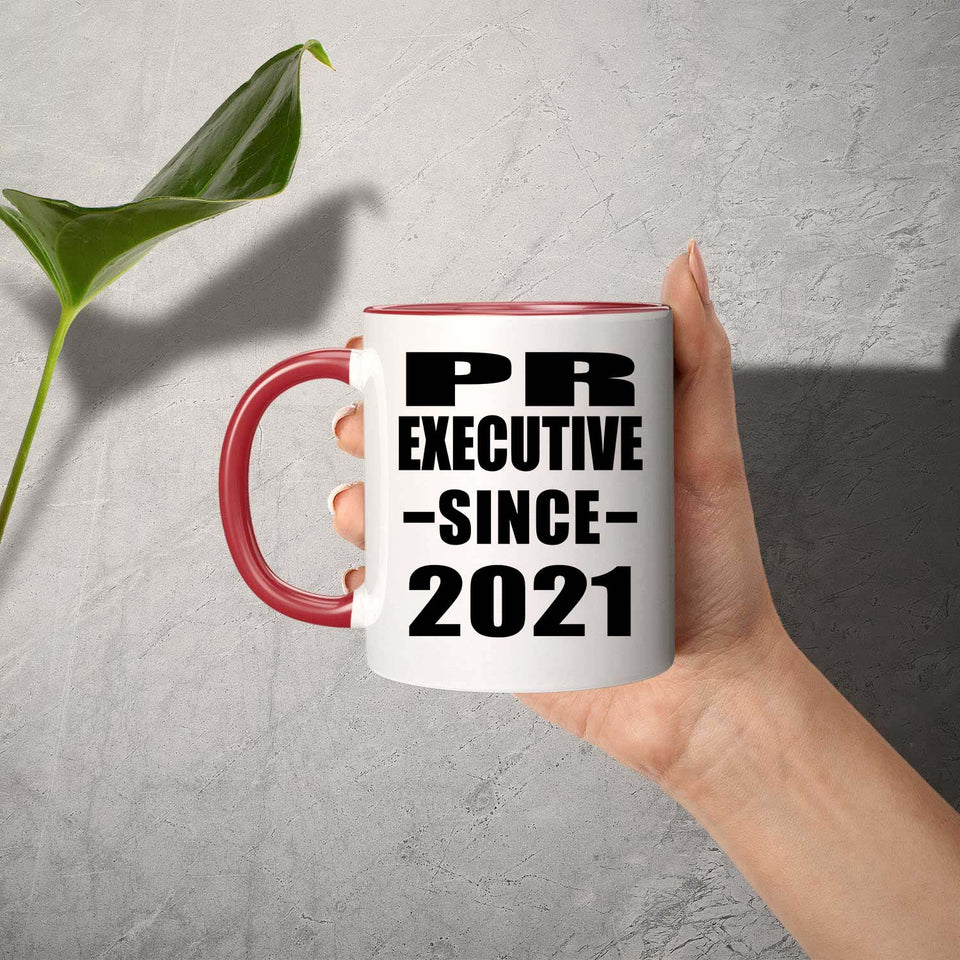 PR Executive Since 2021 - 11oz Accent Mug Red