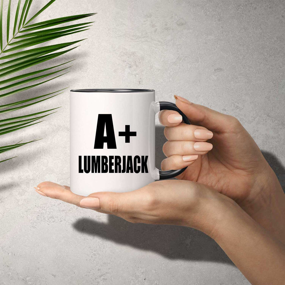 A+ Lumberjack - 11oz Accent Mug Black