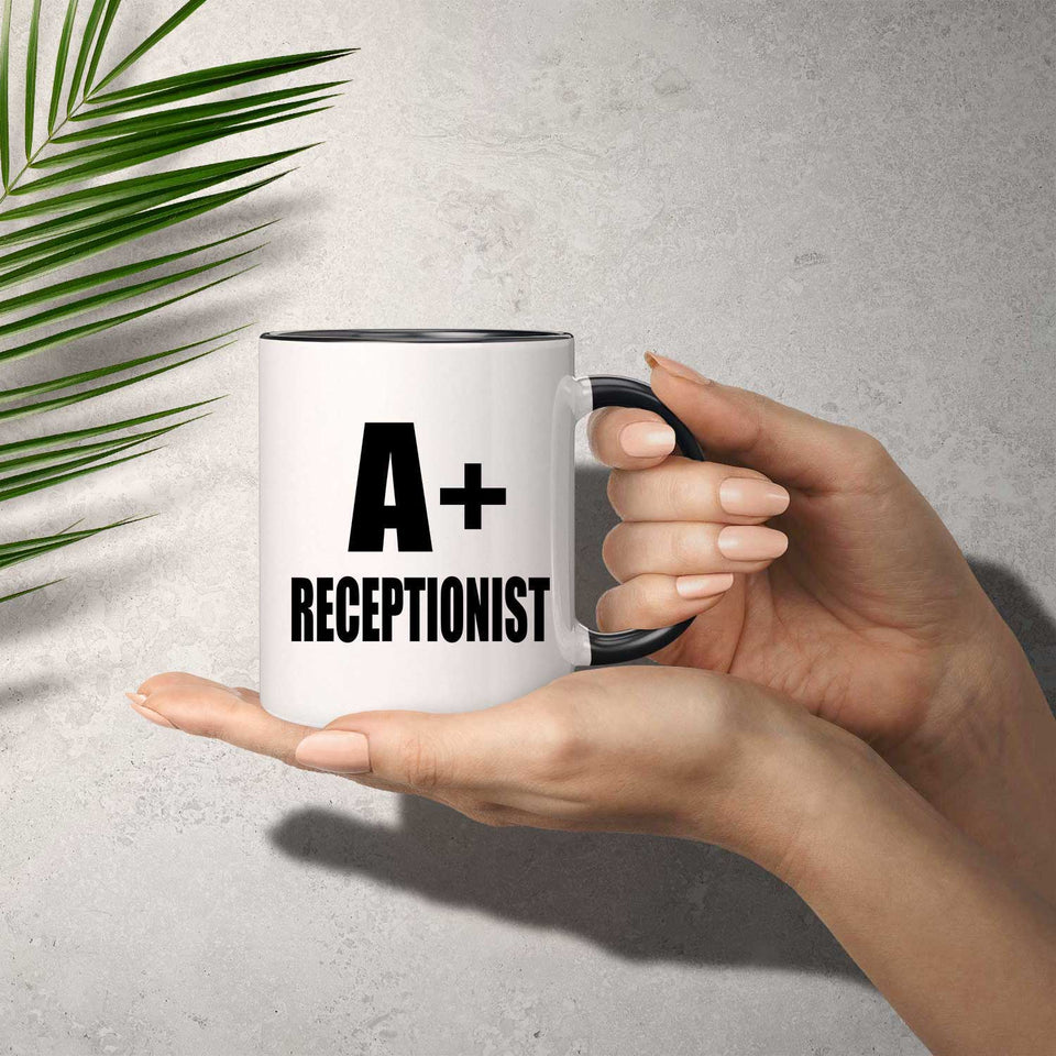 A+ Receptionist - 11oz Accent Mug Black