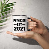 Physician Established EST. 2021 - 11oz Accent Mug Black
