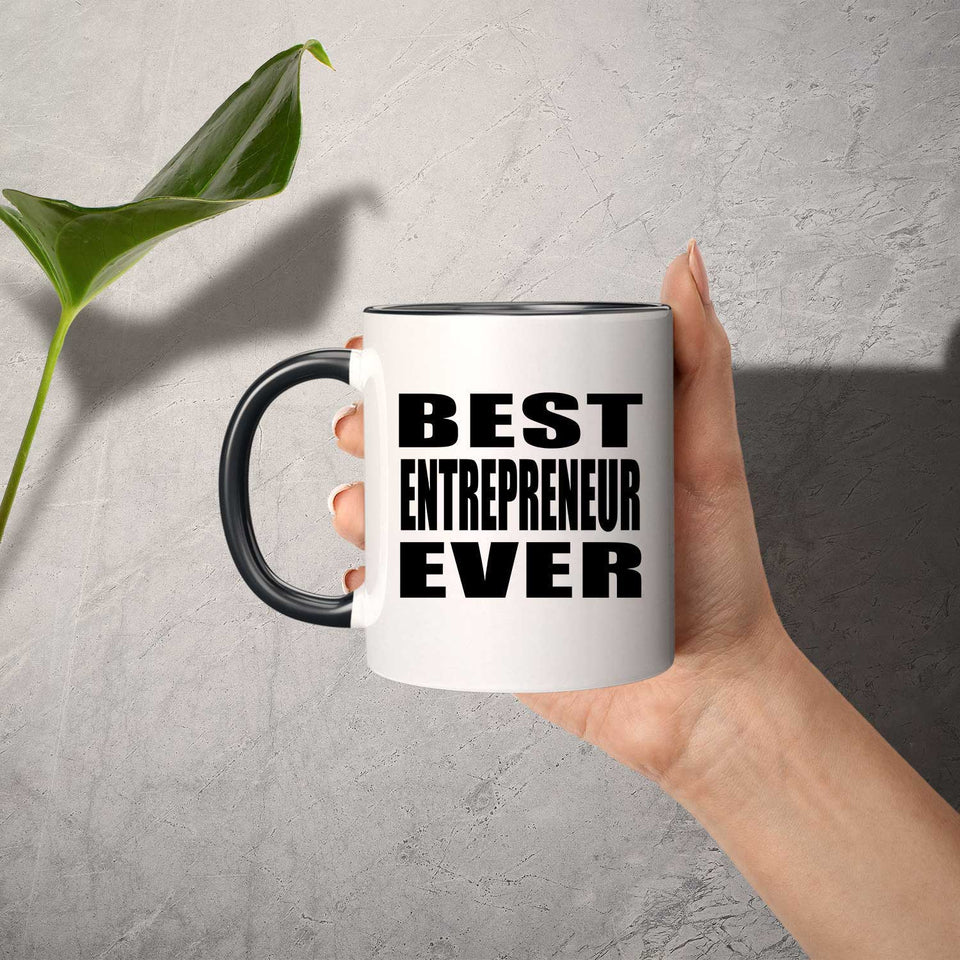 Best Entrepreneur Ever - 11oz Accent Mug Black