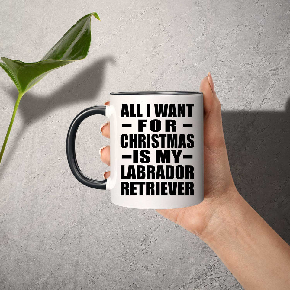 All I Want For Christmas Is My Labrador Retriever - 11oz Accent Mug Black