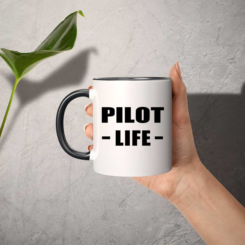 Pilot Life - 11oz Accent Mug Black